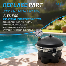VORGENS 6-port module during installation illustrates easy fitting with existing pool systems.