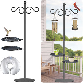 Vorriop shepherd hook base stability secures outdoor displays in windy weather