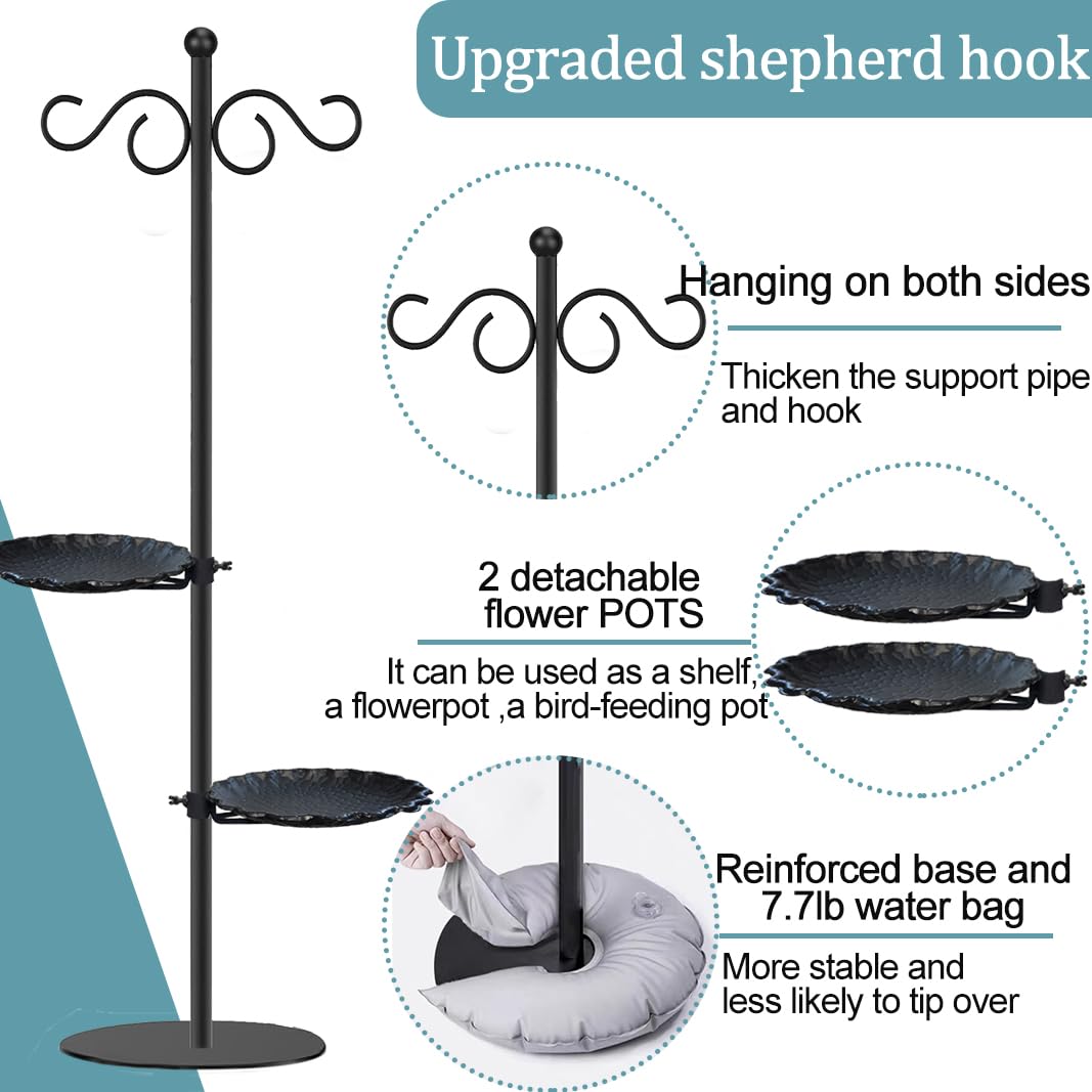 Vorriop shepherd hook rust resistant metal for lasting outdoor use