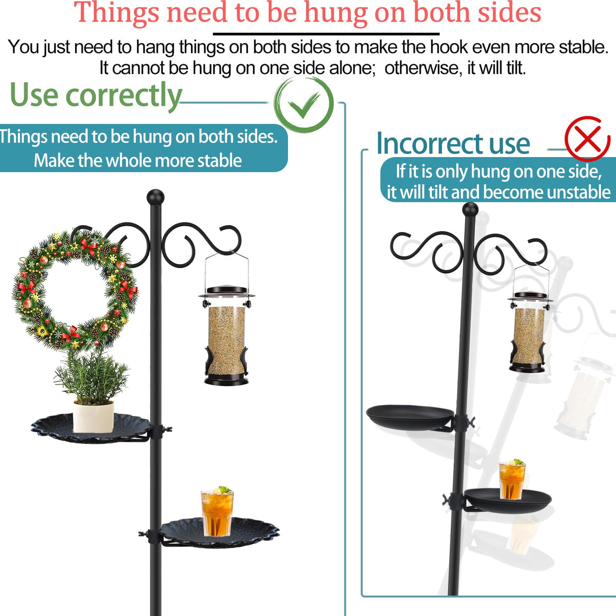 Vorriop shepherd hook tool-free assembly for quick setup