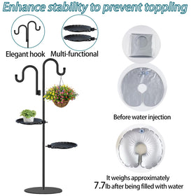 Vorriop wide-gap-for-large-items allows hanging large feeders and lanterns.
