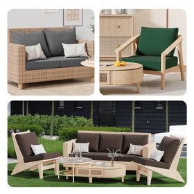 Vorshape versatile cushion covers for indoor and outdoor spaces.