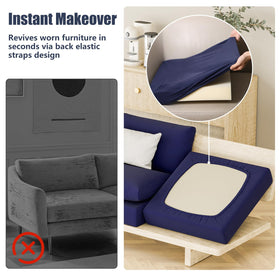 Vorshape covers fit sofa, chair, and RV cushions.