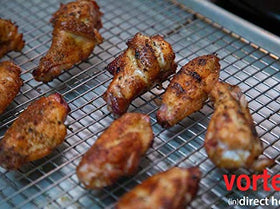 VORTEX IN DIRECT HEAT supports indirect low-and-slow cooking for tender results