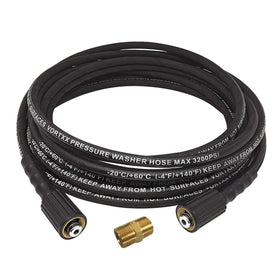 Vortxx 1/4in extension hose connected to Sun Joe SPX3000 for versatile reach.