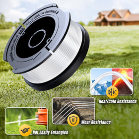 VOSOIR automatic-feed spool reduces manual winding during yard work.