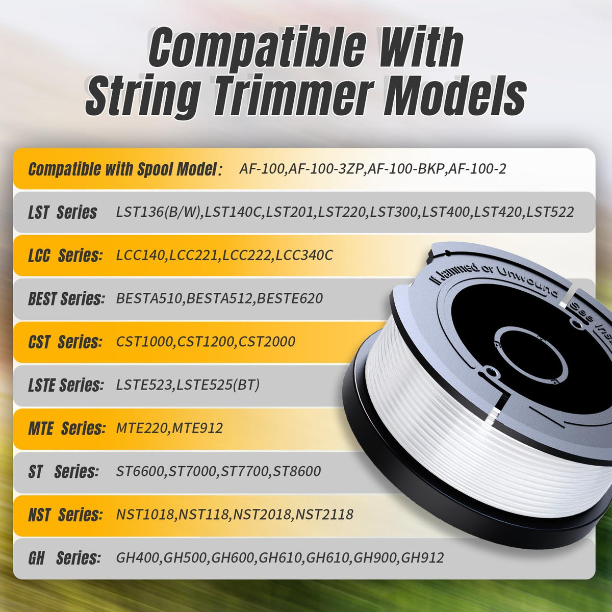 VOSOIR compatible with Black & Decker and Craftsman trimmers.