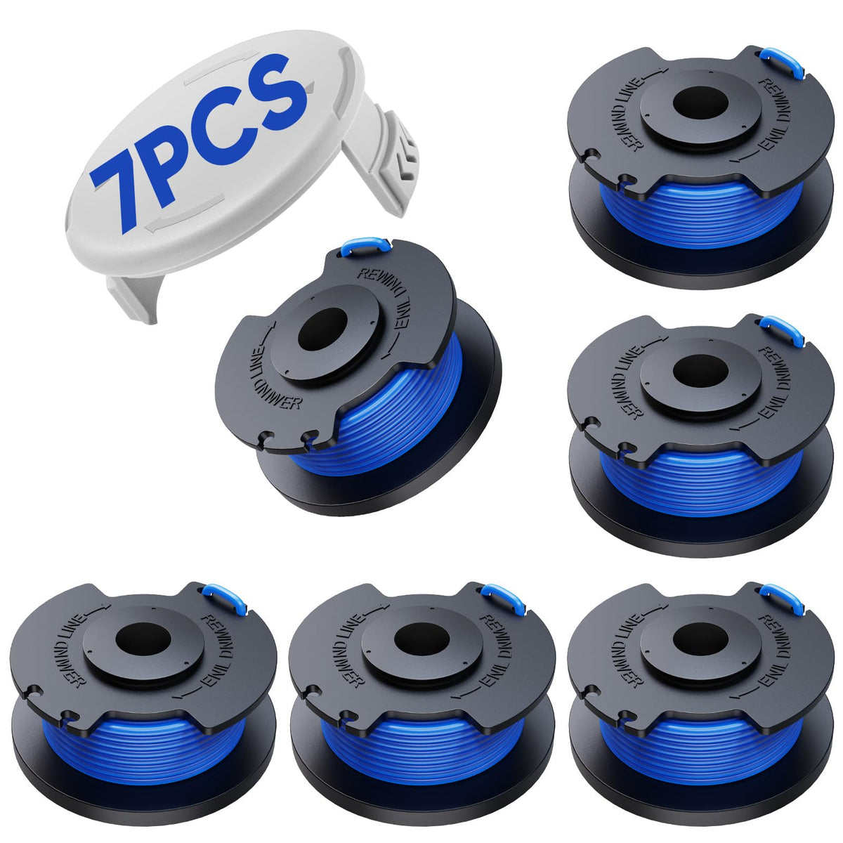 Vosoir weed wacker string compatible with Ryobi AC14RL3A spool for easy replacement.