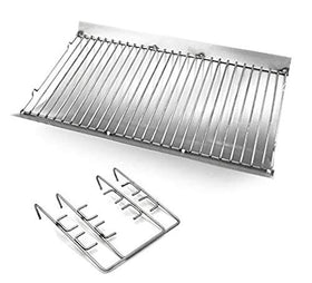 Votenli P0350H ash pan with wire grate for Chargriller, easy cleanup.