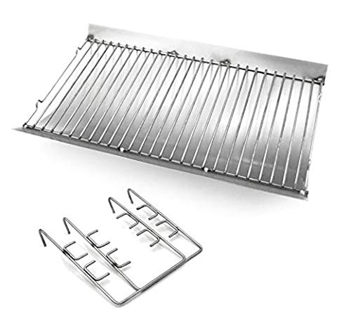 Votenli P0350H ash pan with wire grate for Chargriller, easy cleanup.