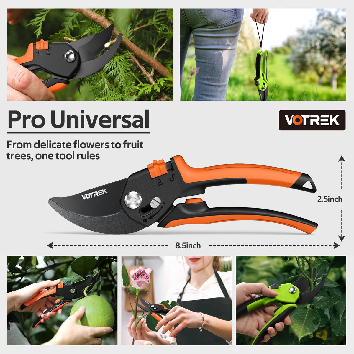 VOTREK ergonomic-grip minimizes fatigue during long sessions.