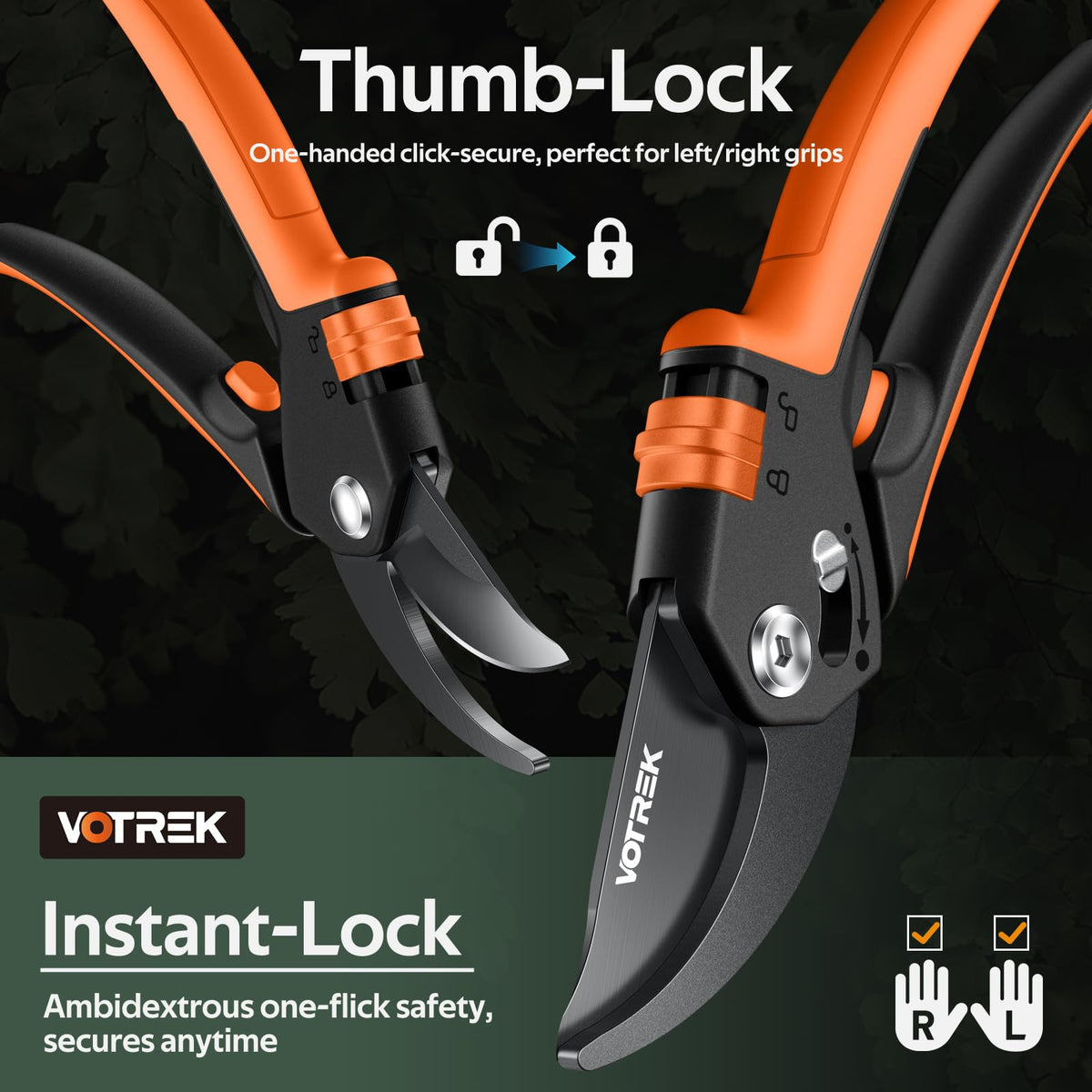 VOTREK SK5 blades stay sharp for clean cuts.