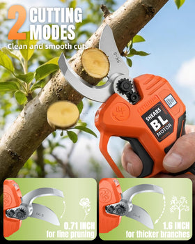 VOTREK battery included enables cordless pruning away from outlets.