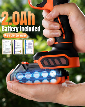 VOTREK ergonomic non-slip grip provides secure control while pruning.