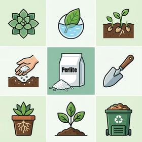 Voulosimi perlite helps retain nutrients within the soil for balanced growth.