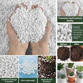 Voulosimi perlite offers root stability without adding weight to the plant.