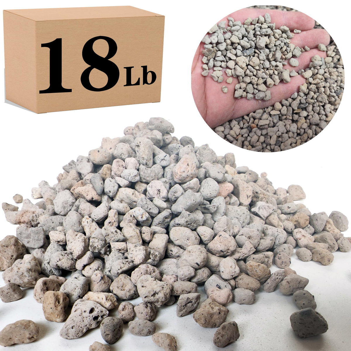 Voulosimi pumice-rock-quarter-inch enhances bonsai soil texture for strong roots