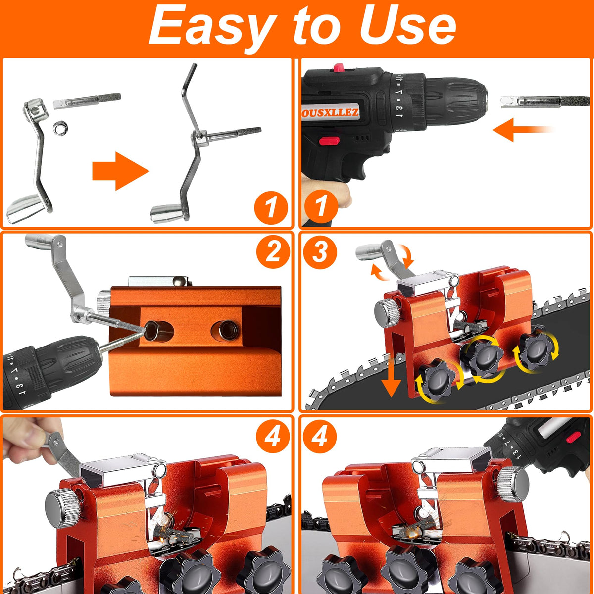 VOUSXLLEZ portable manual sharpener design for field tasks.