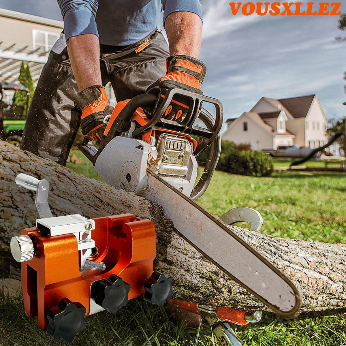 VOUSXLLEZ sharpener usable indoors, outdoors, and in the workshop.