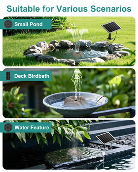 Vovamo ten-nozzle spray creates varied fountain patterns for outdoors