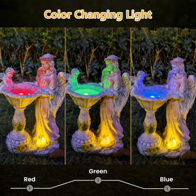 Voveexy angel garden figurine waterproof resin for year-round decoration.
