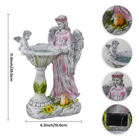 Voveexy night-lit garden ornament creates inviting evening ambience.