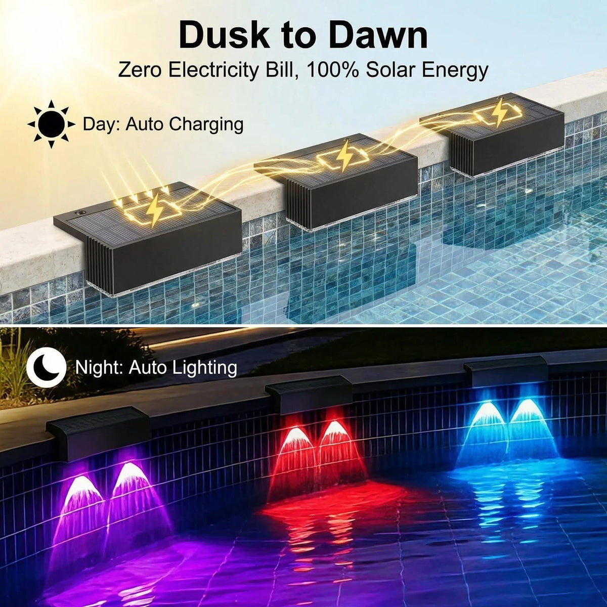 VOVG RGB mode lights up deck with vibrant outdoor ambience.