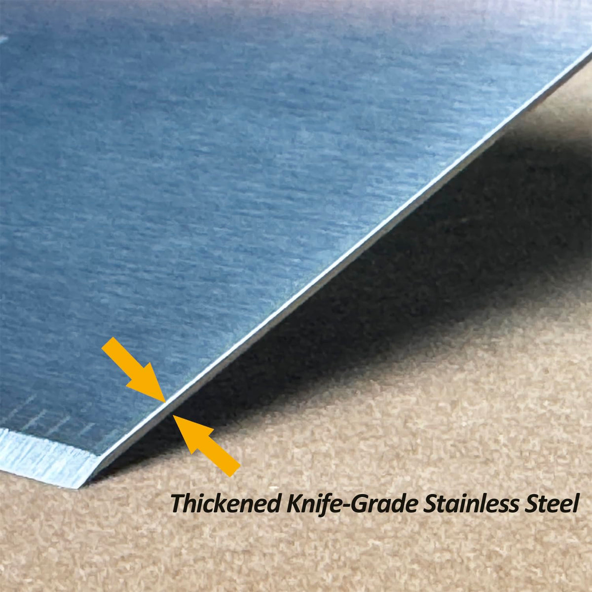 Vovoly precision beveled edge enables clean scraping and careful cutting on dough