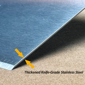 Vovoly precision beveled edge enables clean scraping and careful cutting on dough