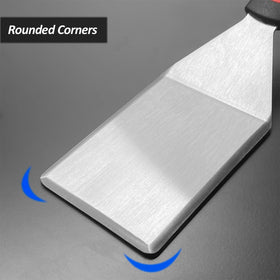 Vovoly cast iron flat top use demonstrates versatile griddle turning.