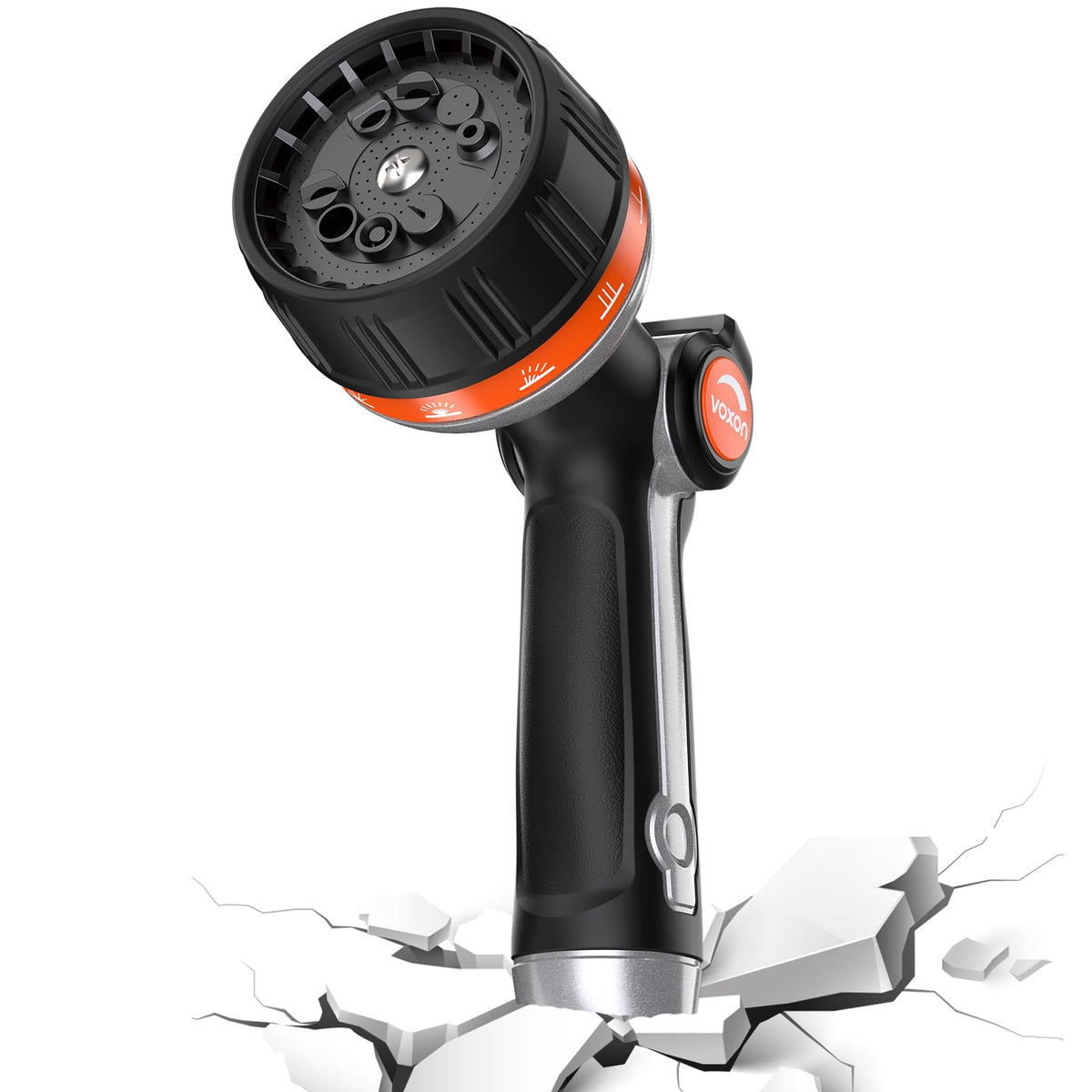 VOXON jet spray mode for efficient outdoor cleaning tasks.