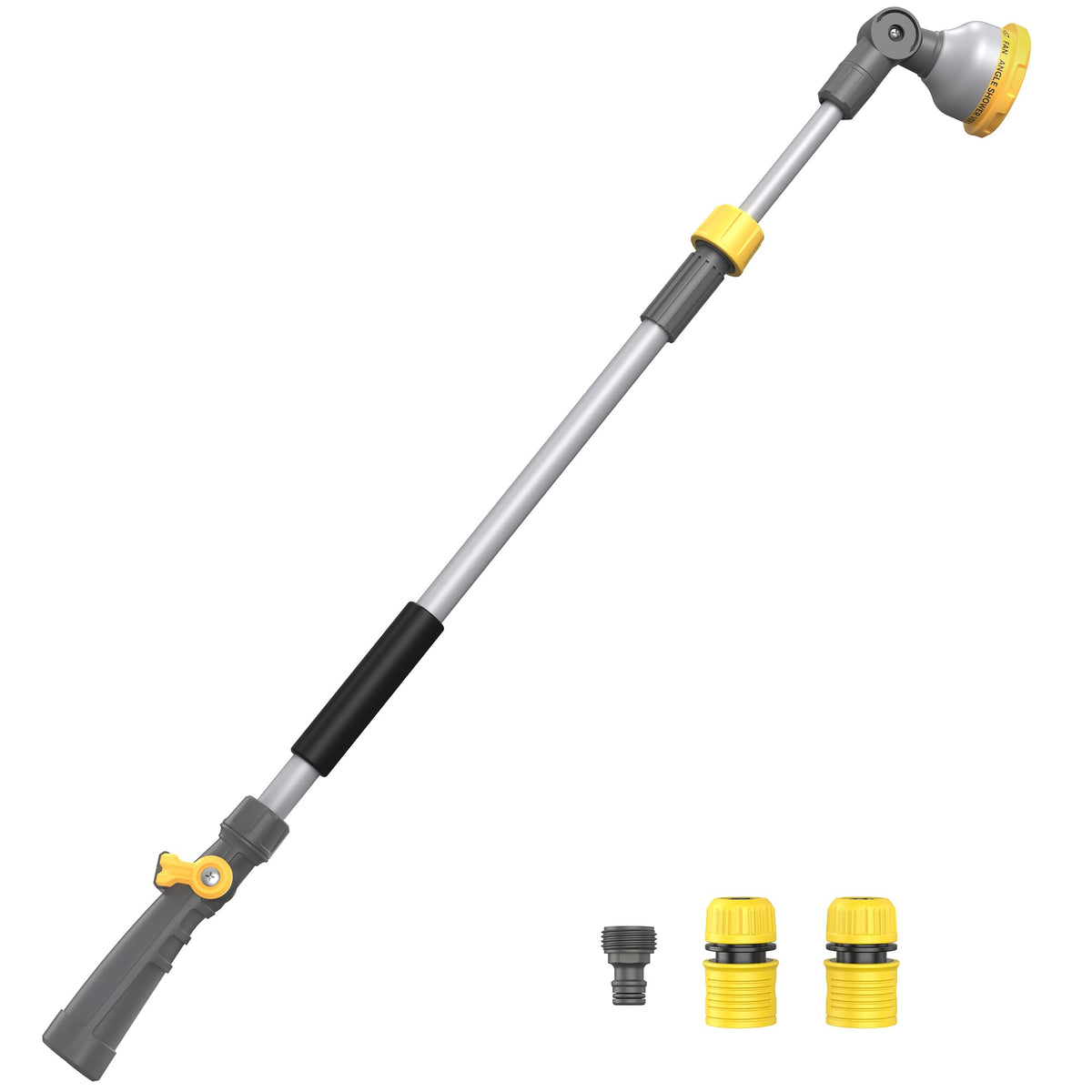 VOXON watering wand extended to reach hanging baskets and tall plants