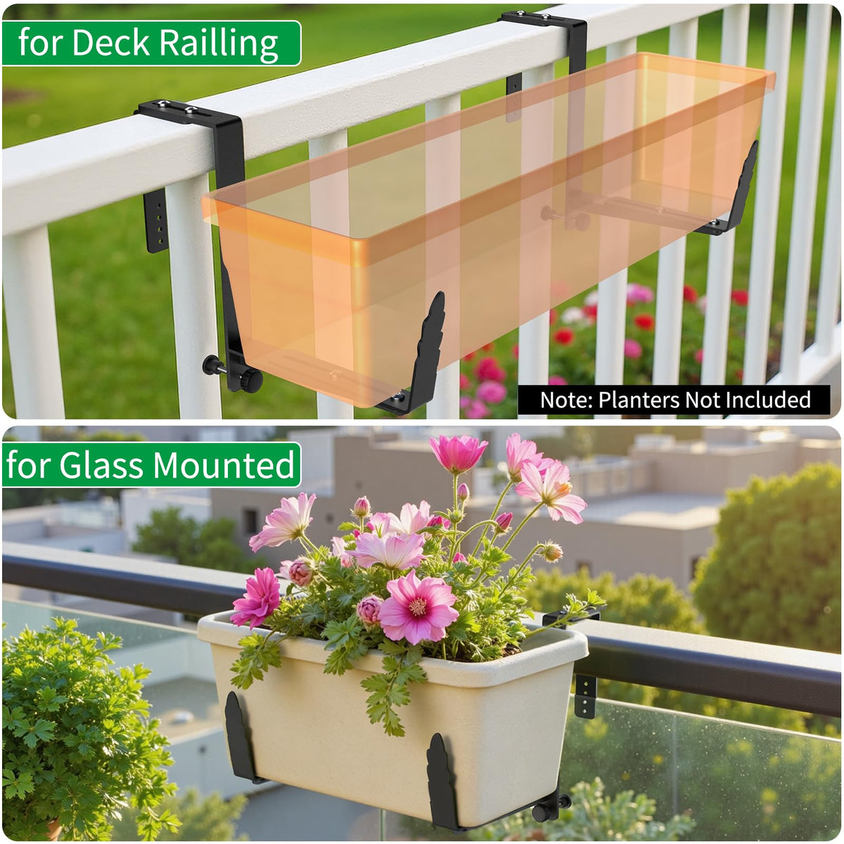 VOXOR leaf-shaped front decoration adds natural style to balcony gardening