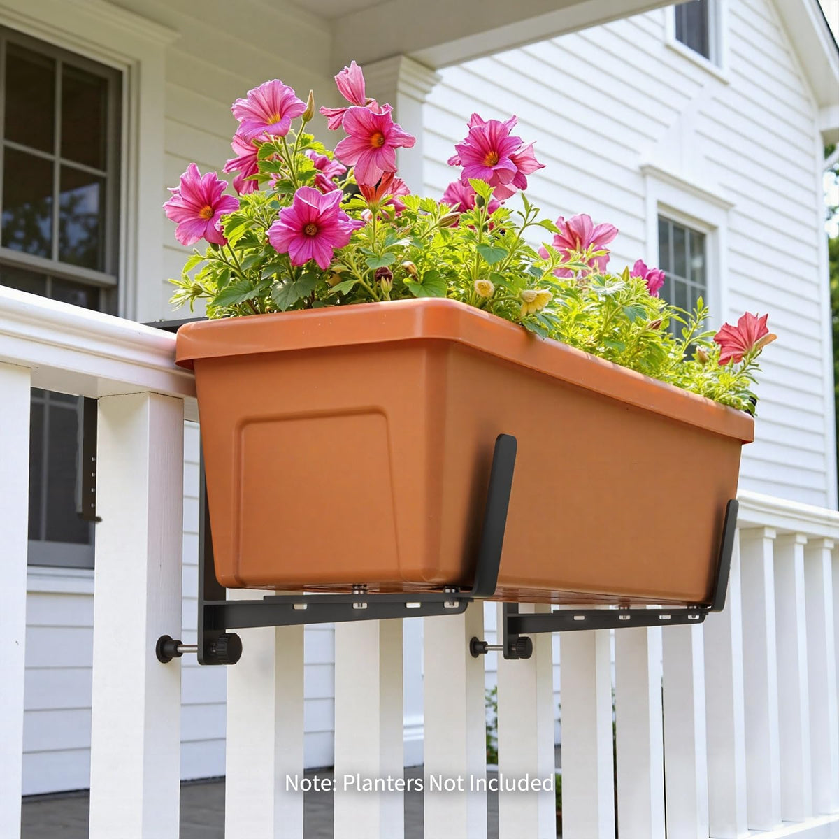 Sturdy iron VOXOR brackets with rust-resistant coating for outdoor use.