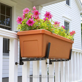 Sturdy iron VOXOR brackets with rust-resistant coating for outdoor use.