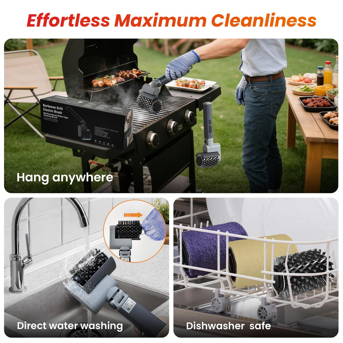 VOXPOA grill cleaner makes a thoughtful BBQ gift.