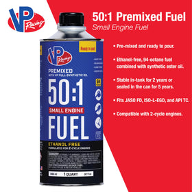 VP Racing Fuels 6235 SEF 50:1 ethanol-free storage in-tank for long readiness
