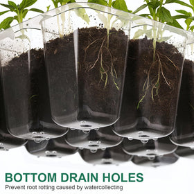 VPQZUPG durable plastic trays withstand reuse across seasons for cost-efficient gardening.