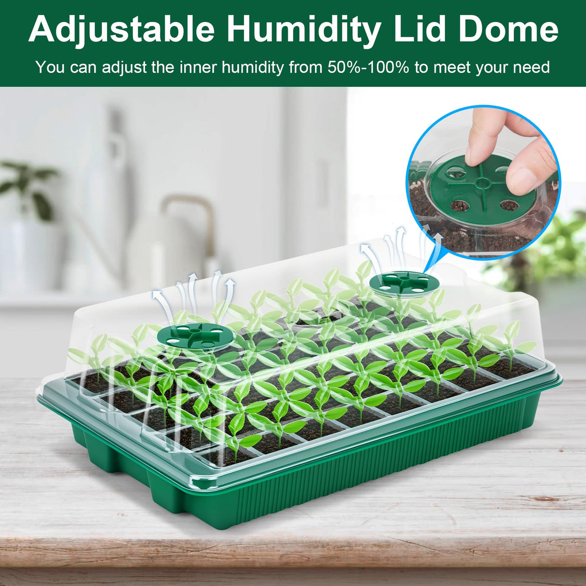 VPQZUPG heat mats and lights compatible for warm, even germination