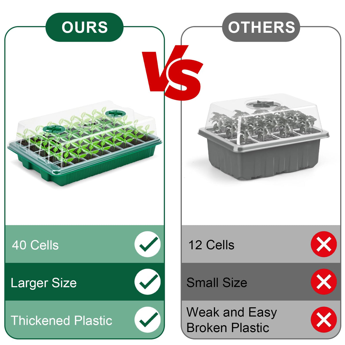 VPQZUPG value-packed contents include lids, bases, humidity covers, tags, and tools