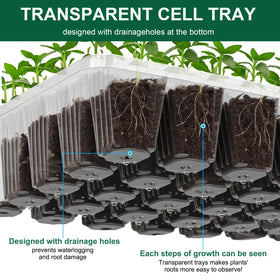 VPQZUPG sturdy reusable trays resist deformation for long-term use