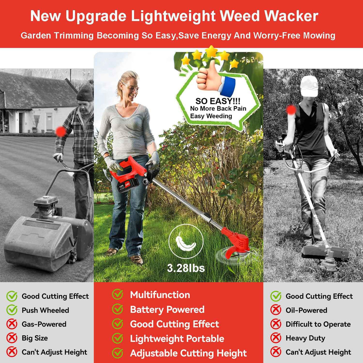 VQGCACG 90-degree-cutting-head allows trimming on slopes and tight spots