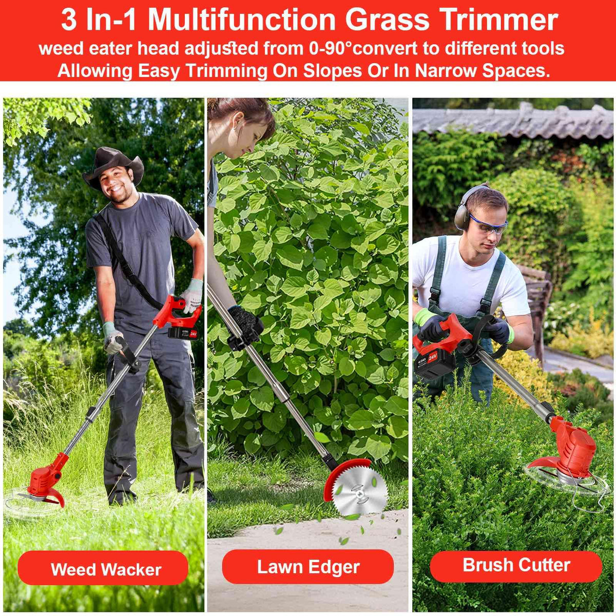 VQGCACG adjustable-height-handle provides comfortable grip for users of all heights