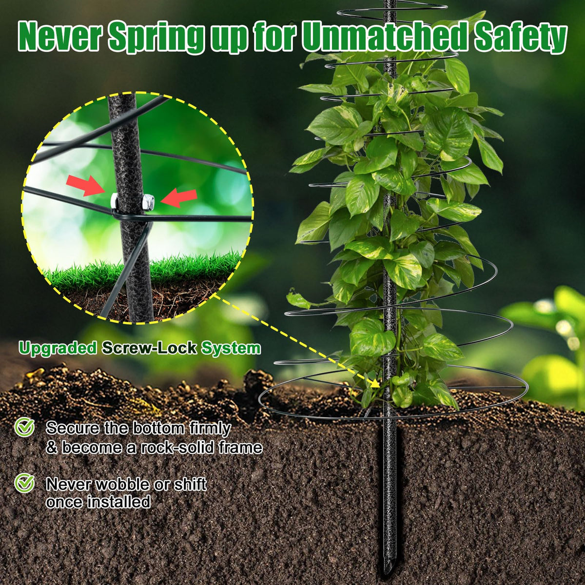 VRIEZOP adjustable-height trellis from 12.2 to 72 inches for tall plants