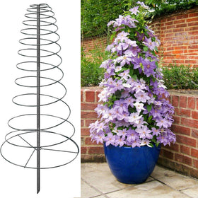 VRIEZOP spiral frame trellis assembly for easy installation and solid garden support.