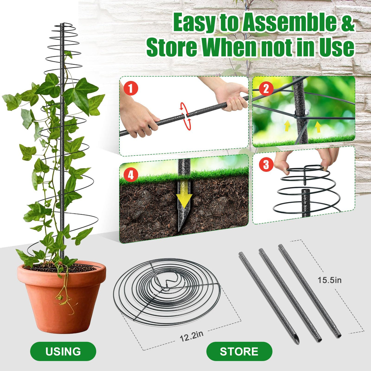 VRIEZOP tomato-support trellis for healthy stem growth and improved sun exposure.