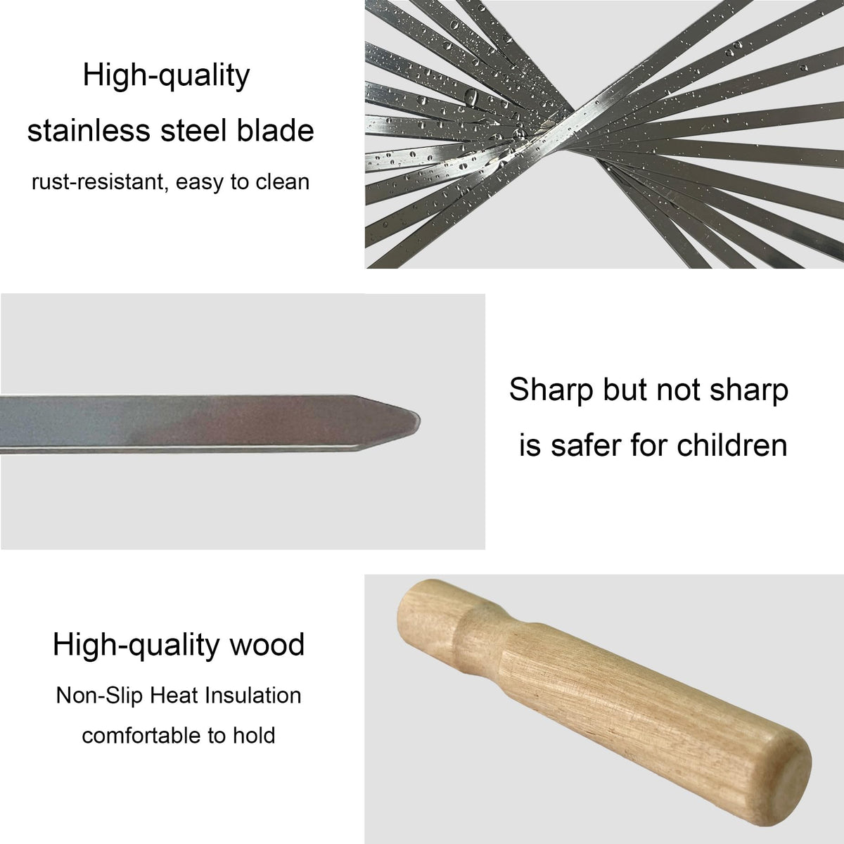 vriysei reusable metal skewers ideal for backyard barbecues and family picnics.