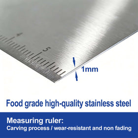 Vriysei pizza-cutter-alternative scraper for clean, even slices.