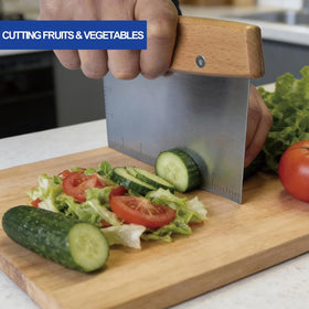 Vriysei surface-cleaning scraper helps tidy counters after prep.