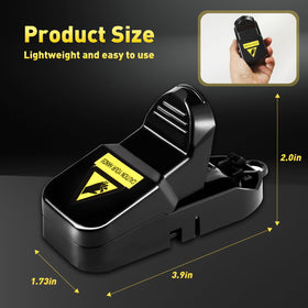 VRXVR mouse traps bait cup shows easy baiting with peanut butter for best results.